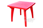 Стол пластиковый Луна арт.740кр квадратный (красный)