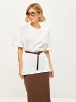 Футболка удлиненная с разрезами оверсайз