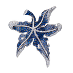 Подвеска с Сапфирами и Бриллиантами, P0042-0/1