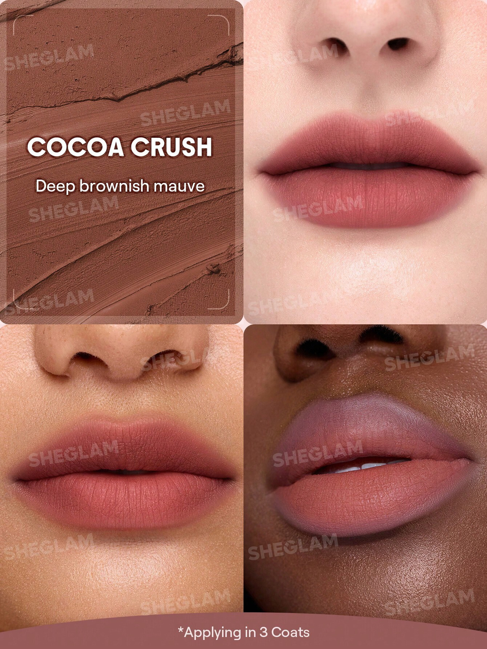 Бальзам оттеночный для губ Sheglam Bounce Putty Pocket Lip Pot Cocoa Crush