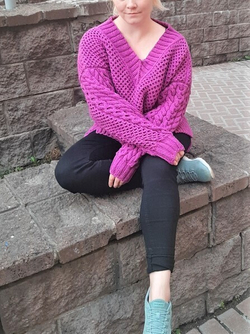 Свитер (42-46 / фуксия / Базовая коллекция / 42-46)
