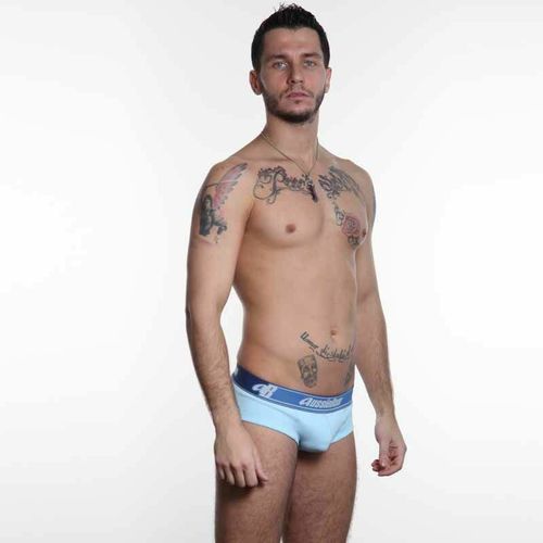 Мужские трусы брифы светло-синие Aussiebum Flex Ice Brief AB00123