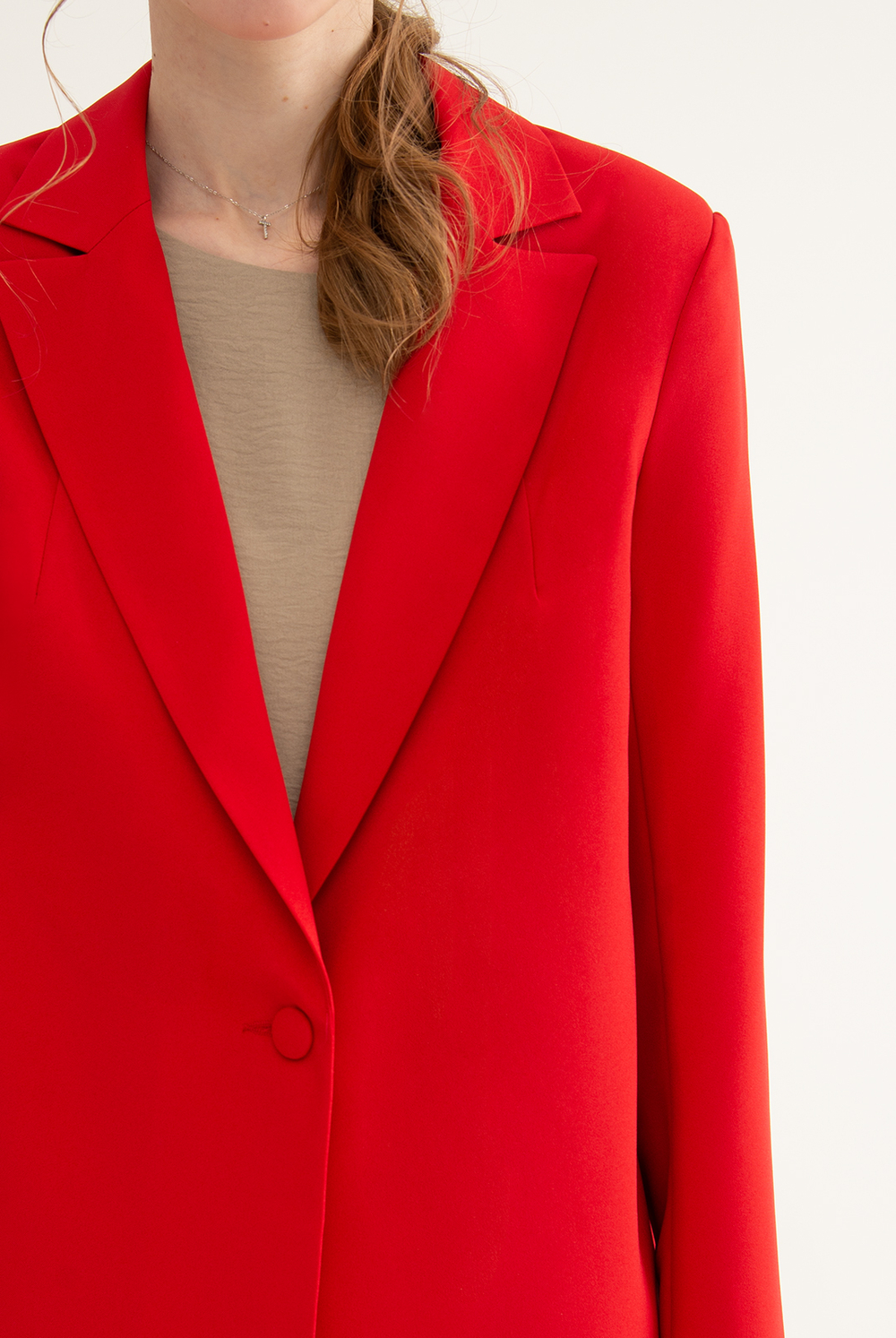 Жакет женский 4548зпа, красный #513Кр044548зпа