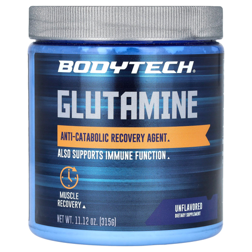 BodyTech, Глутамин, без добавок, 315 г (11,12 унции)