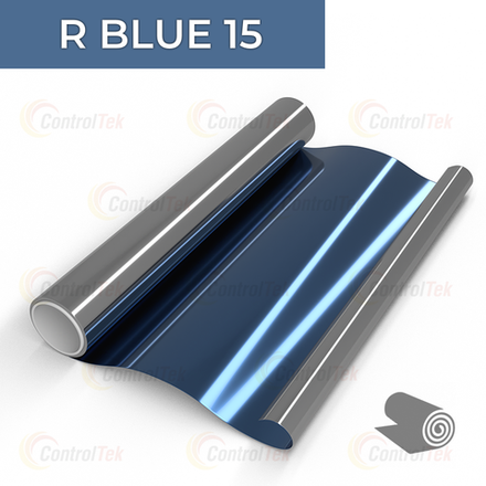 Пленка зеркальная R BLUE 15 ControlTek, рулон (размер 1,524x30м.)