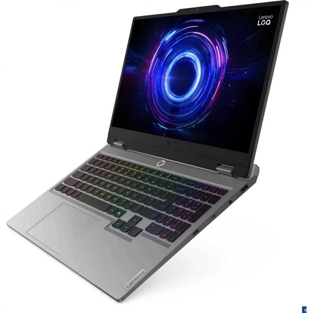 Ноутбук Lenovo LOQ 15IRX10 Core i7 13700HX 16Gb SSD512Gb NVIDIA GeForce RTX5050 8Gb 15.6" IPS FHD (1920x1080) без ОС grey WiFi BT Cam (83JE00YPPS)
