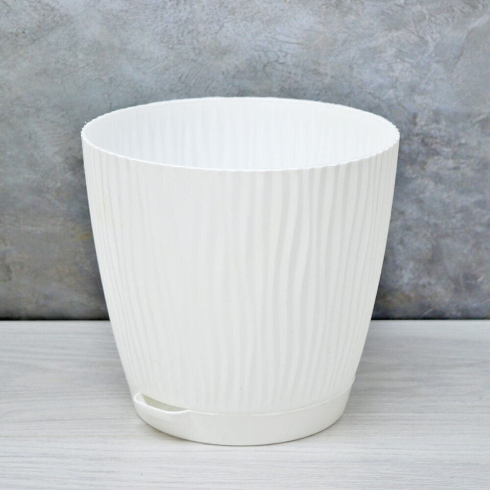 Горшок цветочный Флис 3л (белый)