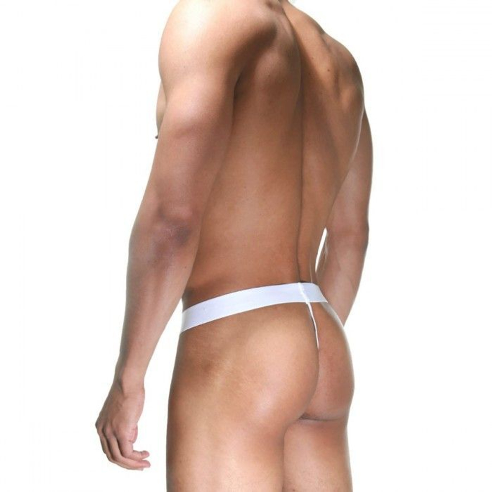 Фиолетово-белые трусы-стринги (Размер: S-M) (Цвет: фиолетовый с белым)