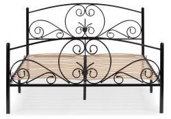 Двуспальная кровать Нерика 180х200 черная