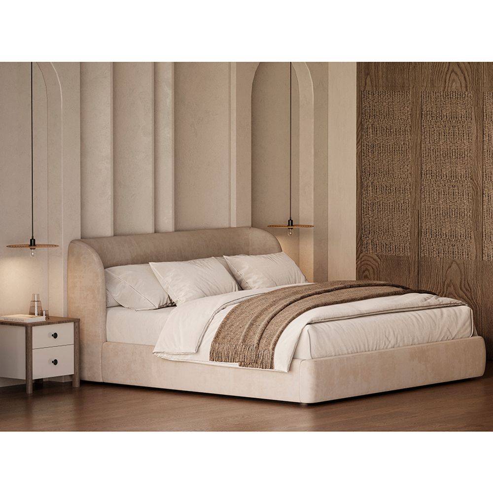 Светильник подвесной Vinger, Ø61х8 см, бежевый