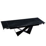 Стол керамический LA ALTA MIRAGE AustriIia sand black 180-240/90*76, каркас черный