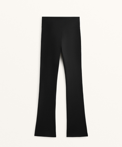 OYSHO Брюки-клеш с высокой посадкой Evermove, черный