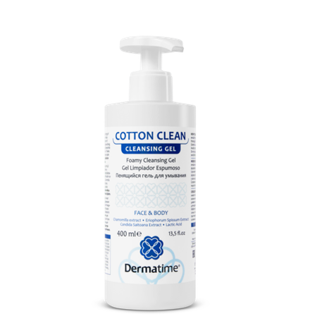 Dermatime COTTON CLEAN Foamy Cleansing Gel Пенящийся гель для умывания 400ml