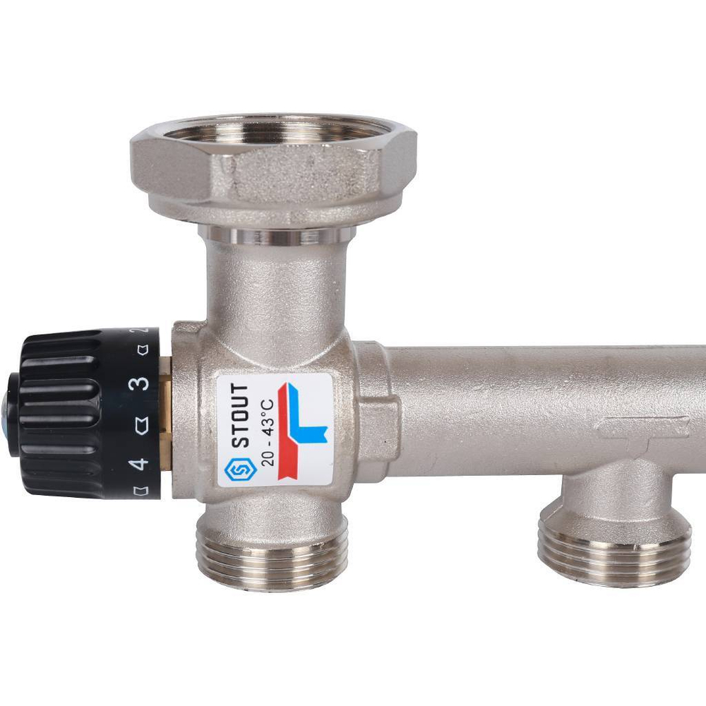 Насосно-смесительный узел с термостатическим клапаном 20-43°C, без насоса