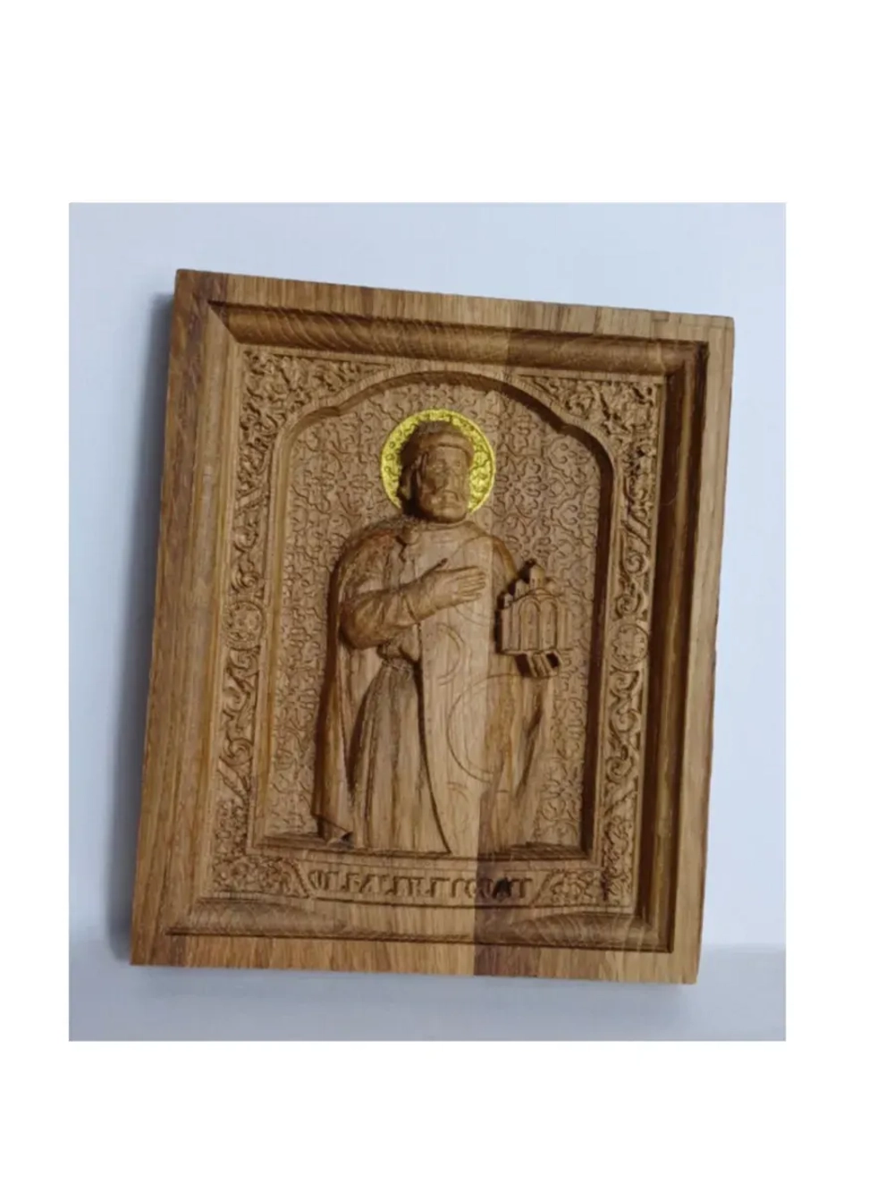 Освященная Икона Святого Князя Ярослава Мудрого из дуба