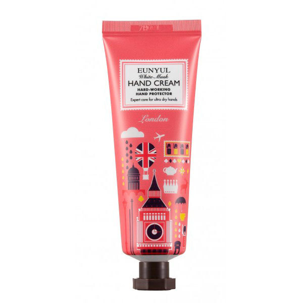 Крем для рук с белым мускусом серия Города мира Лондон Eunyul White Musk Hand Cream 50г