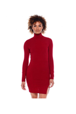 Женское платье DEREK HEART Rib Mock Neck Bodycon LS