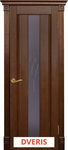 Межкомнатная дверь Версаль остекленная (Античный орех)
