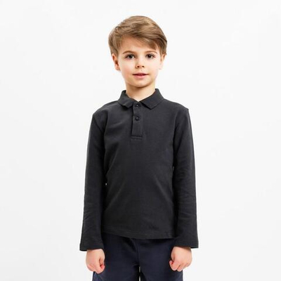 Джемпер (поло) для мальчиков графит, р.122 9372847 (MINAKU)