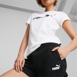 Шорты спортивные женские PUMA ESS Small No. 1 Logo 5'' High-Waist Shorts TR