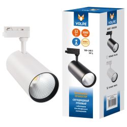 ULB-Q276 32W-4000К WHITE Светильник-прожектор светодиодный трековый. 3000 Лм. Белый свет 4000К. Корпус белый. ТМ Volpe.