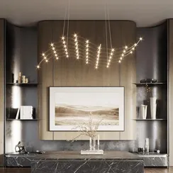 7057/45L HIGHTECH ODL25 289 Подвесной светильник нерж/сталь IP20 LED 3000K 220V WELKIN