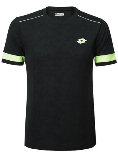 Футболка мужская теннисная Lotto Superrapida M V Tee PL - all black