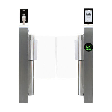 ZKTeco Mars-S100 (FACE-7) распашной скоростной турникет с распознаванием лиц