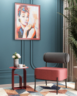 Журнальный столик Arwel металл бордовый