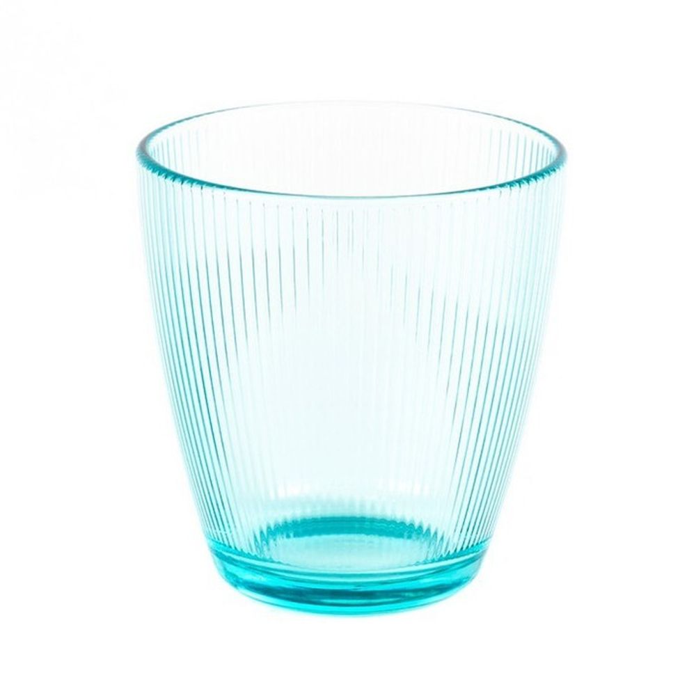 Стакан низкий "Концепто Страйпи" бирюзовый 250 мл