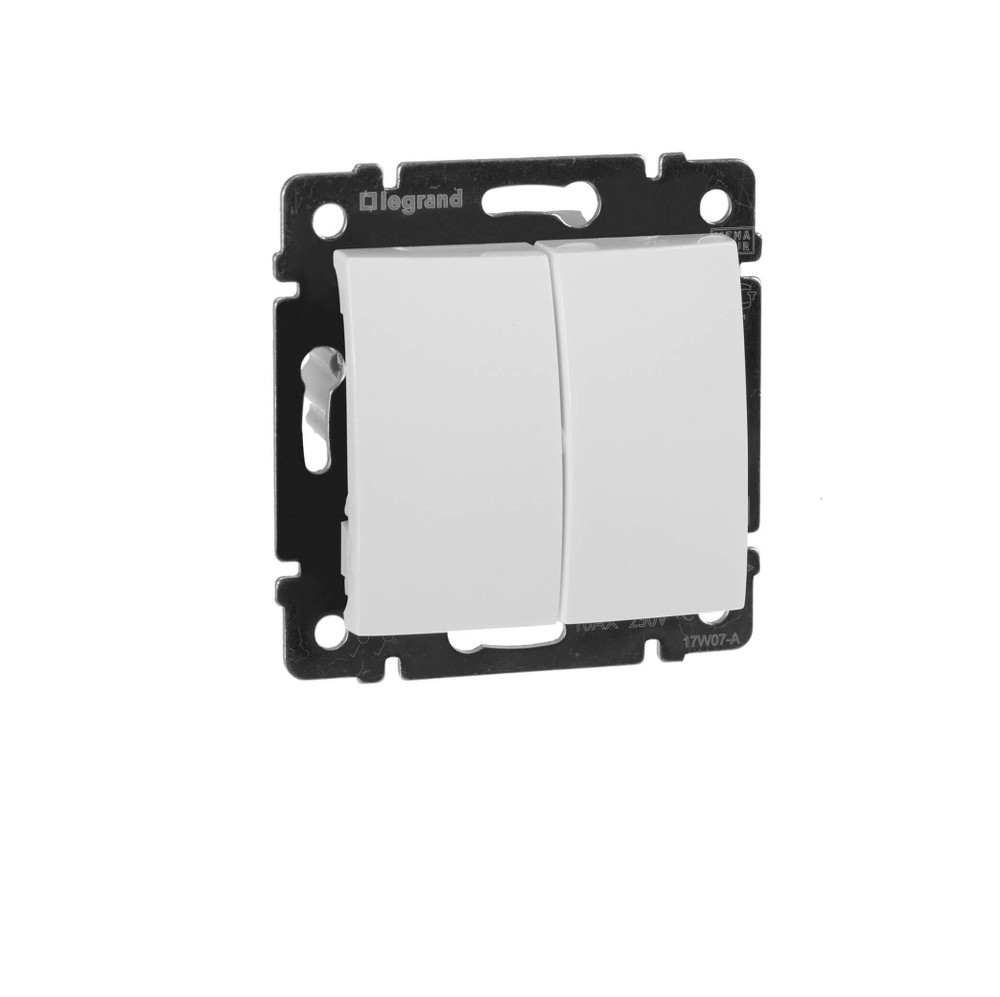 Legrand выключатель 4405 с рамкой 2 белый