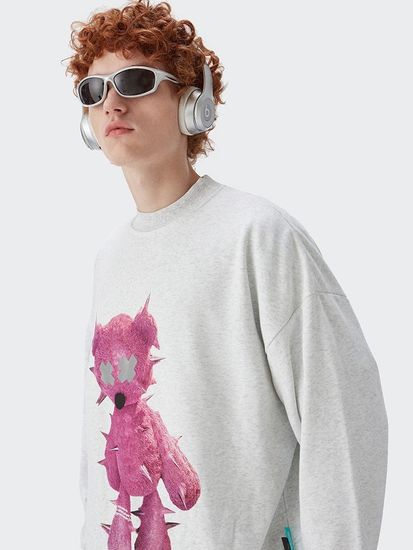 Свитшот INF Very well (grey soft melange)