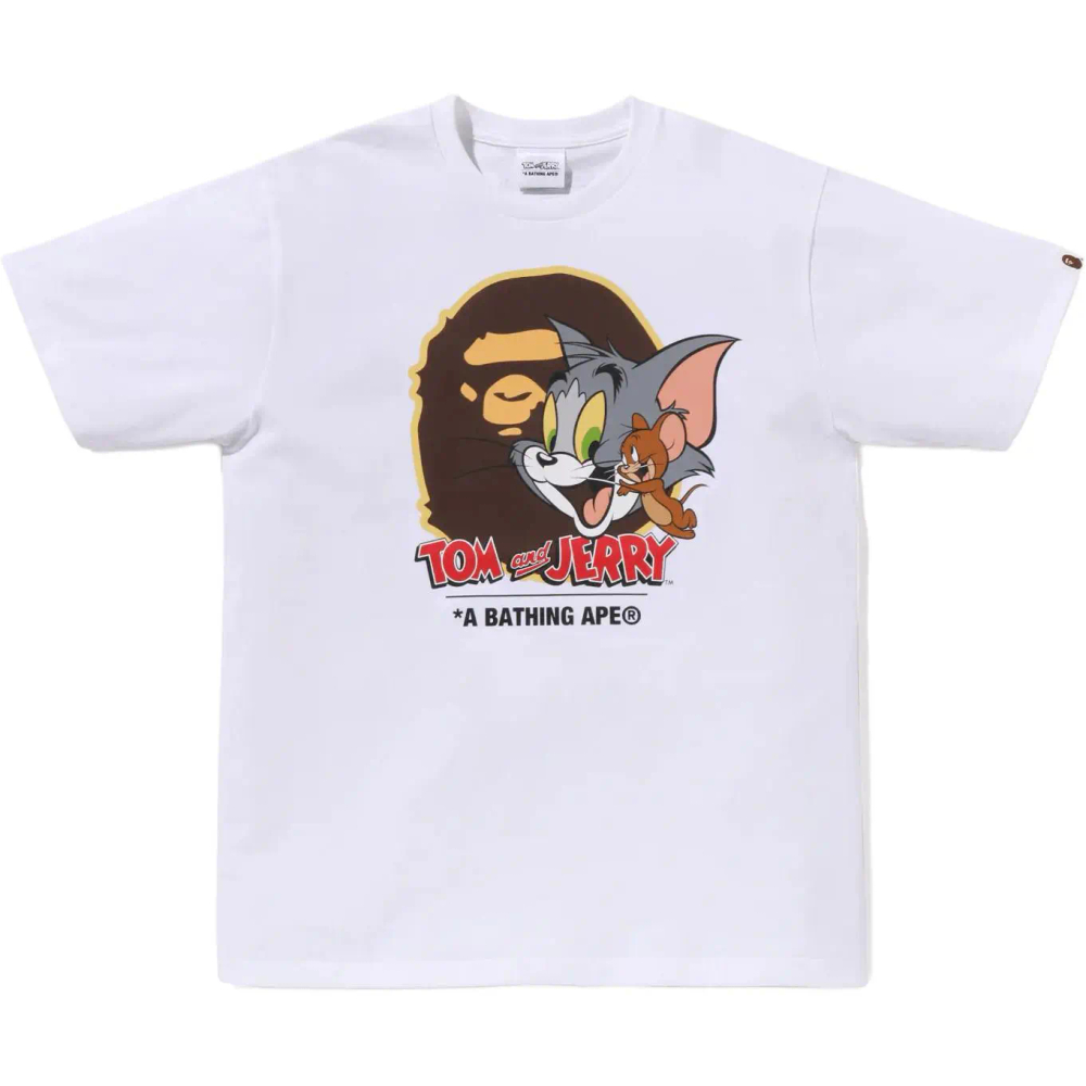 A Bathing Ape X Tom And Jerry 85th Ape Head I Tee