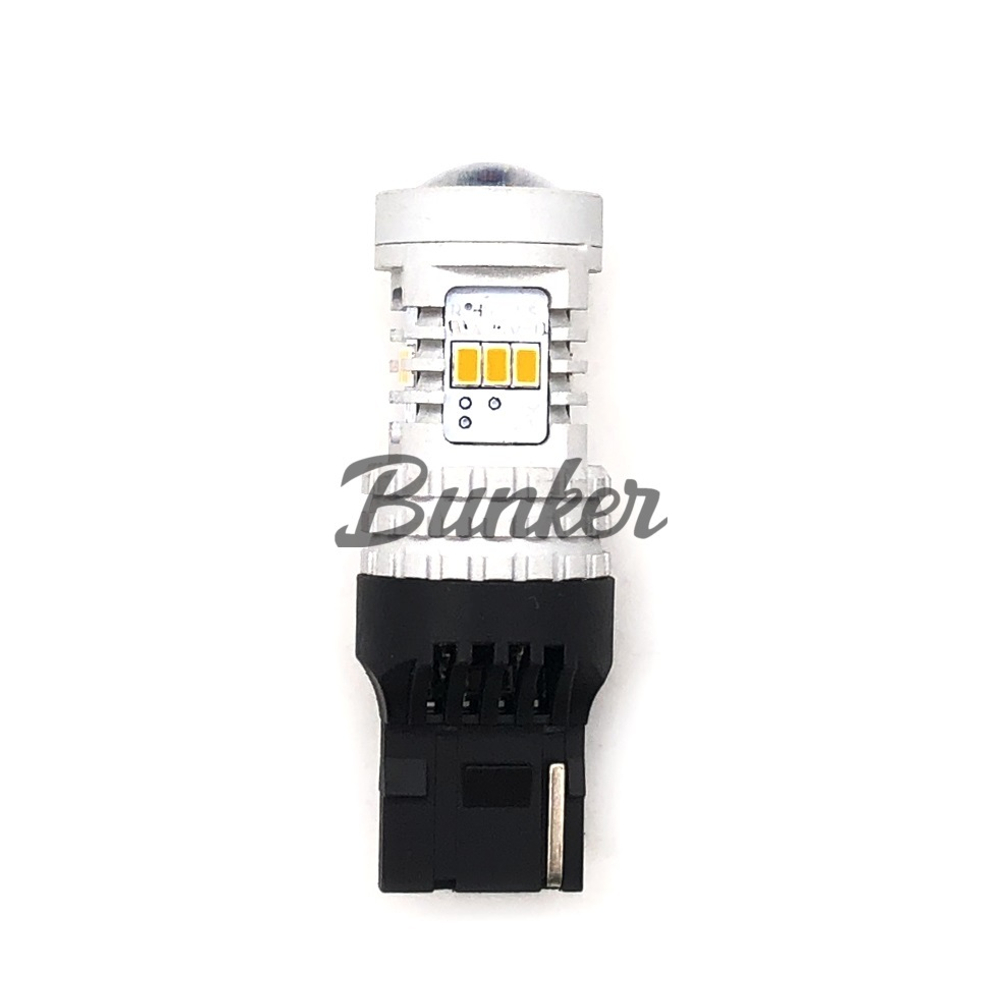 Светодиодная габаритная лампа Sariti 7440-3020-14 SMD Оранжевый (Не полярная)