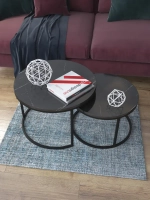 Комплект журнальных столов Акцент - ЧЧГ - МДФ в ПВХ