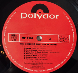Винтажная виниловая пластинка LP The Shocking Blue Live In Japan (Japan 1971) (No Obi) Blossom Lady