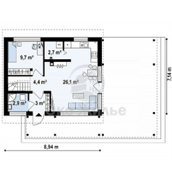 Проект Дома 94кв. м К-88