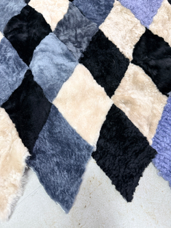 Меховой Коврик прикроватный накидка на кресло из овчины