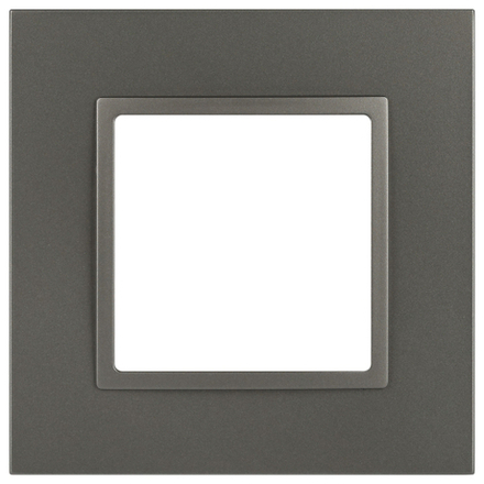 Рамка для розеток и выключателей ЭРА Elegance 14-5011-16 Classic, на 1 пост, титан