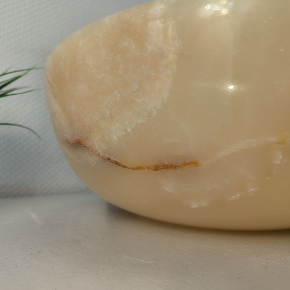 Раковина из оникса Bowl Yellow BO-66077 40*40*15 из натурального камня