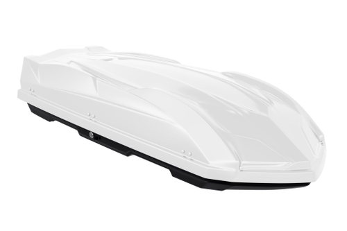 Автобокс на крышу автомобиля "Cybort Inception" 480 л, двухсторонний (белый глянцевый) / ТюнАвто