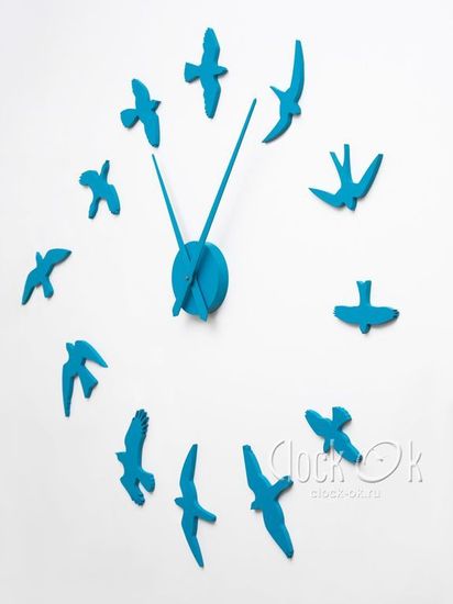 Настенные 3D часы "Птицы"