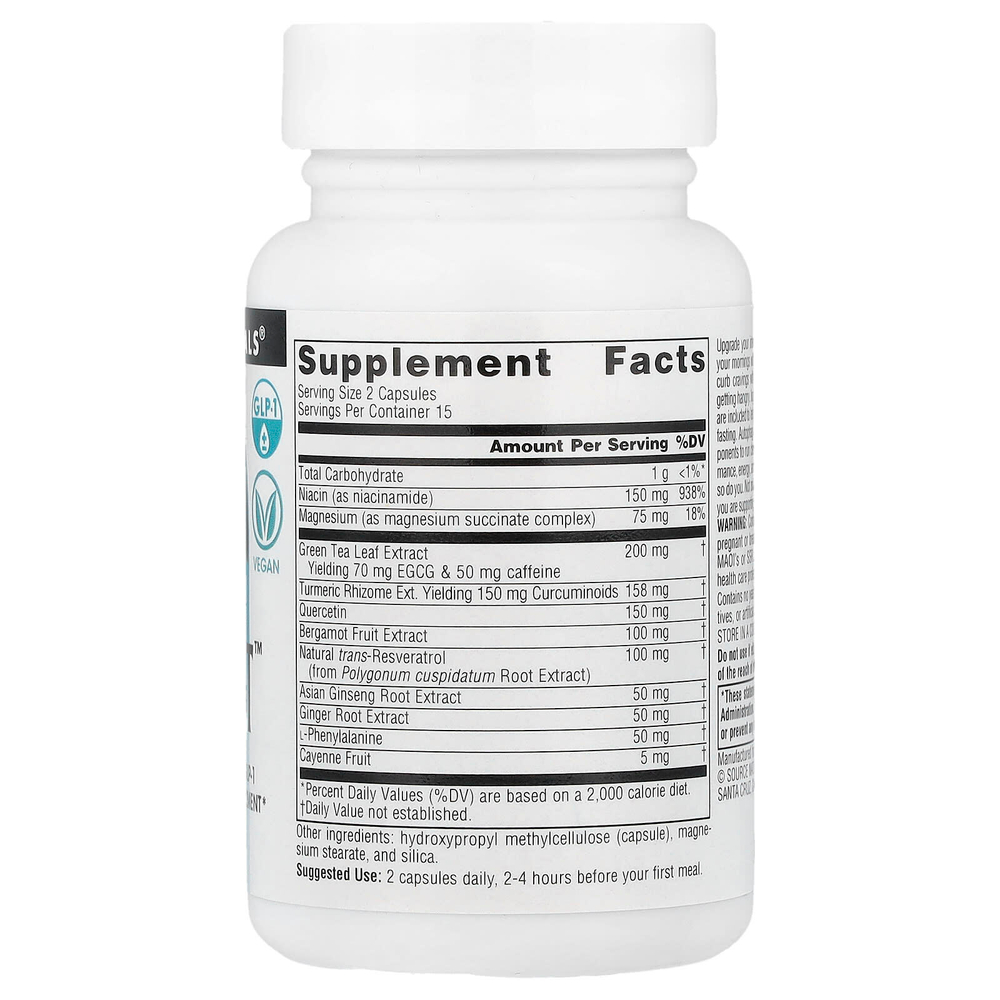 Source Naturals, RealFast™, 30 веганских капсул