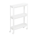 Этажерка узкая на колесах (3 секции) Белый