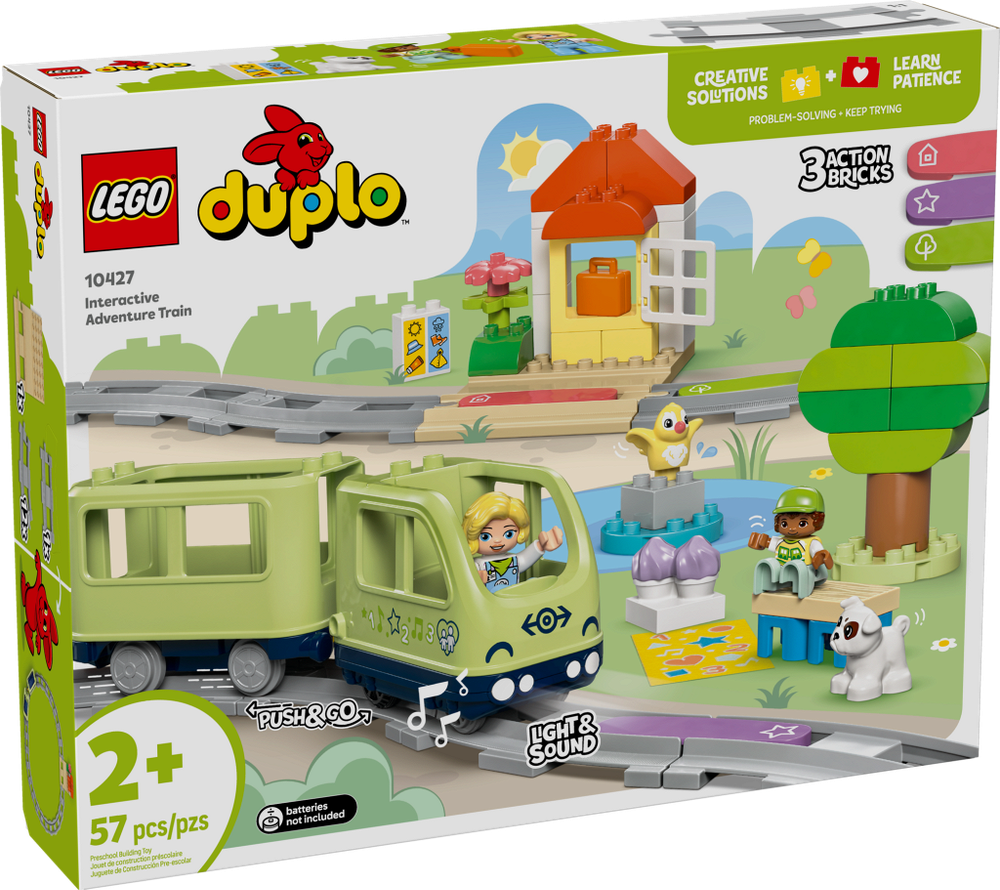 Конструктор LEGO DUPLO лего 10427 Железнодорожный туннель и пути, для детей 2+