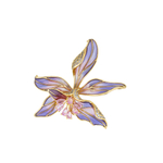 Брошь Fiore Luna Ирис циркон + эмаль с ручной росписью XR12394A4 V/G