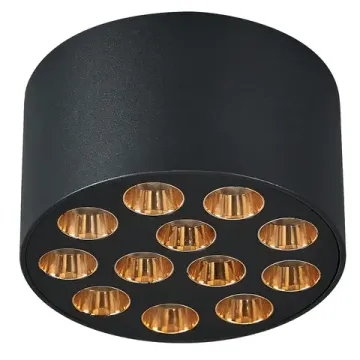 Накладной точечный светильник 9W 4000K 080942 черный/золото Guarda Lightstar