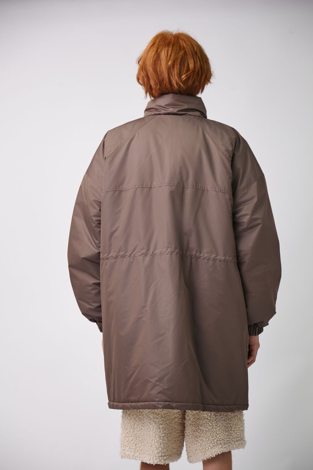 Парка Choompu оверсайз коричневая