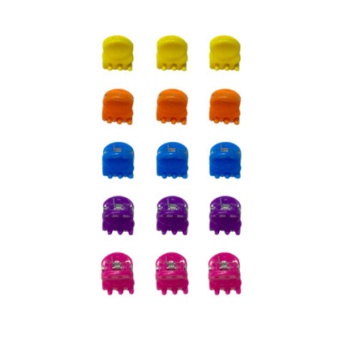 Крабы для волос НАБОР 15 шт, 0,8 см, глянцевый, АССОРТИ, MONTE VITA 457028