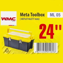 Ящик пластмассовый 24'', 607x314x277мм WMC TOOLS WMC-ML.05